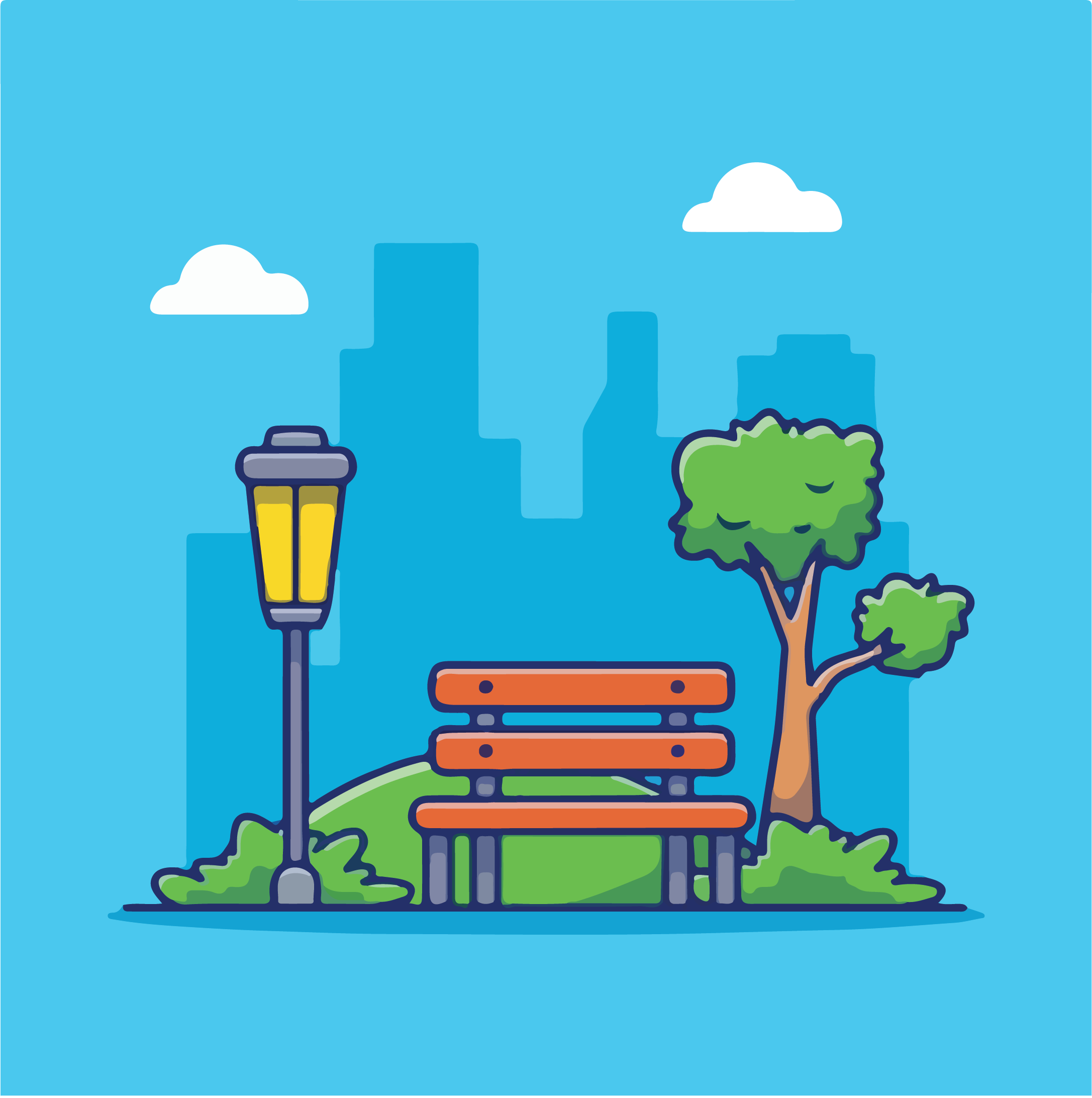 چراغ محوطه ایستاده