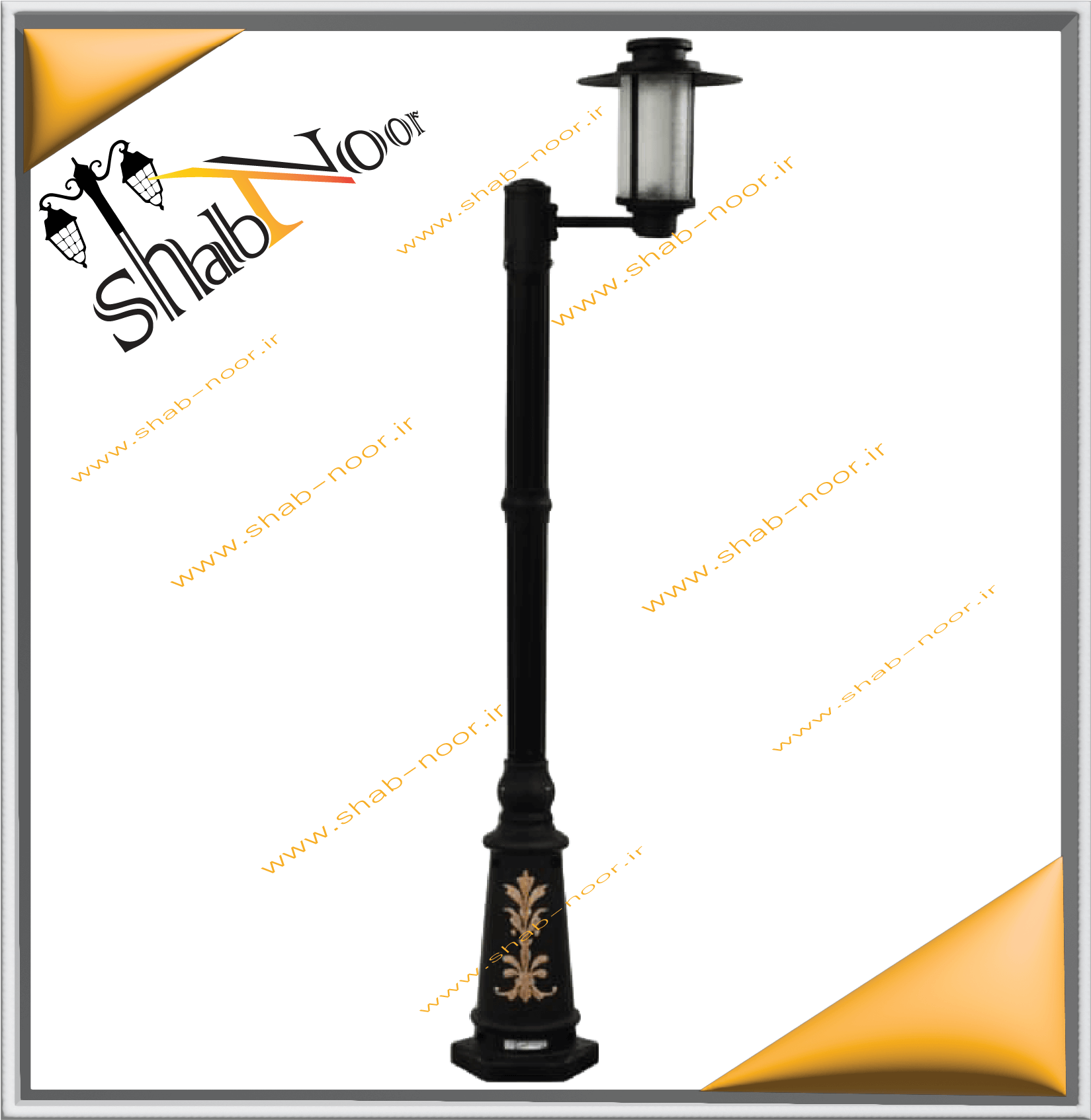 چراغ حیاطی تک شعله مدل لوین