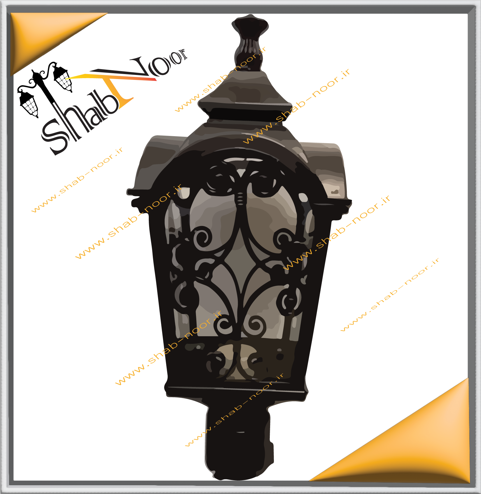 چراغ حیاطی مدل گل سرلوله