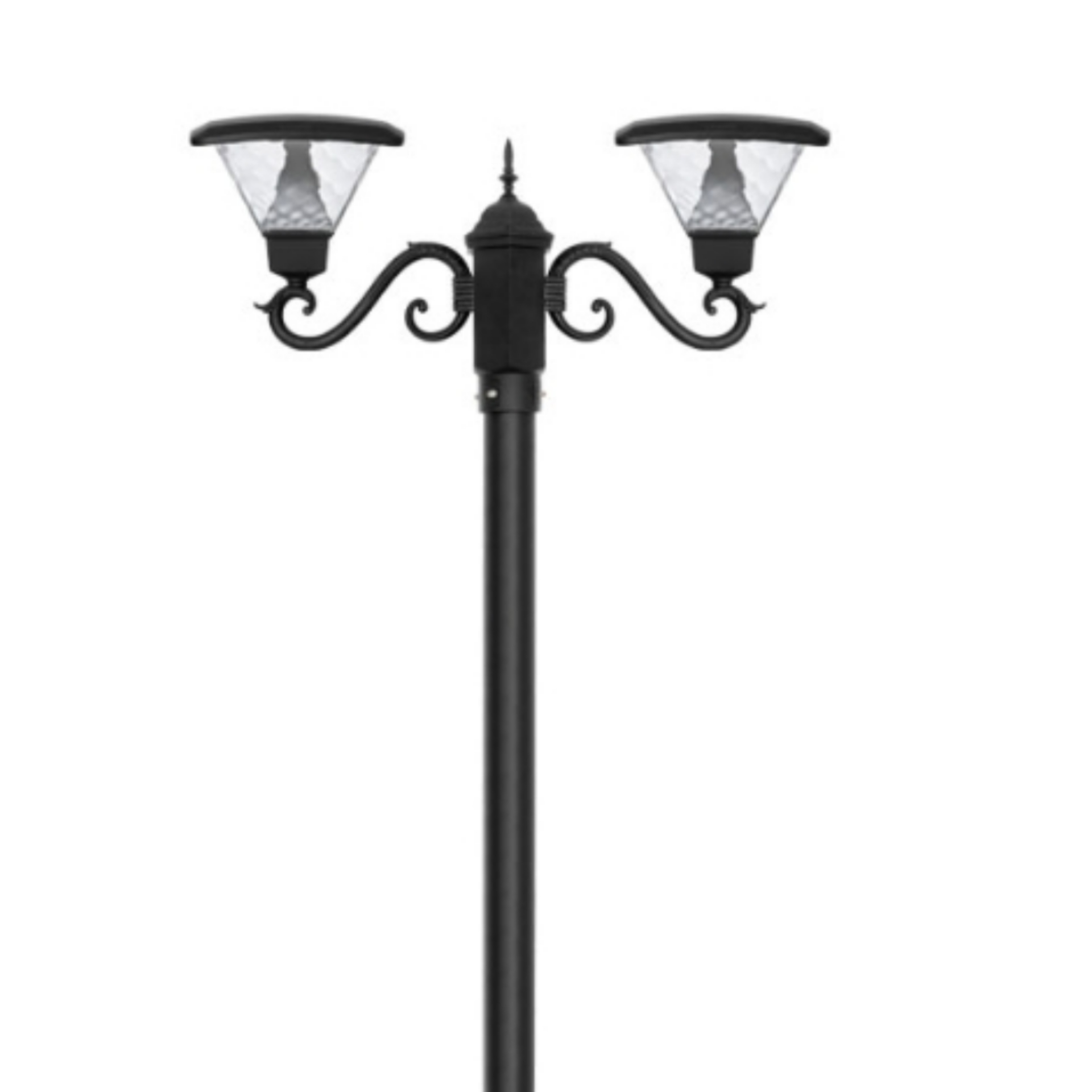 چراغ حیاطی مدل تابش ماژول دار دوشعله